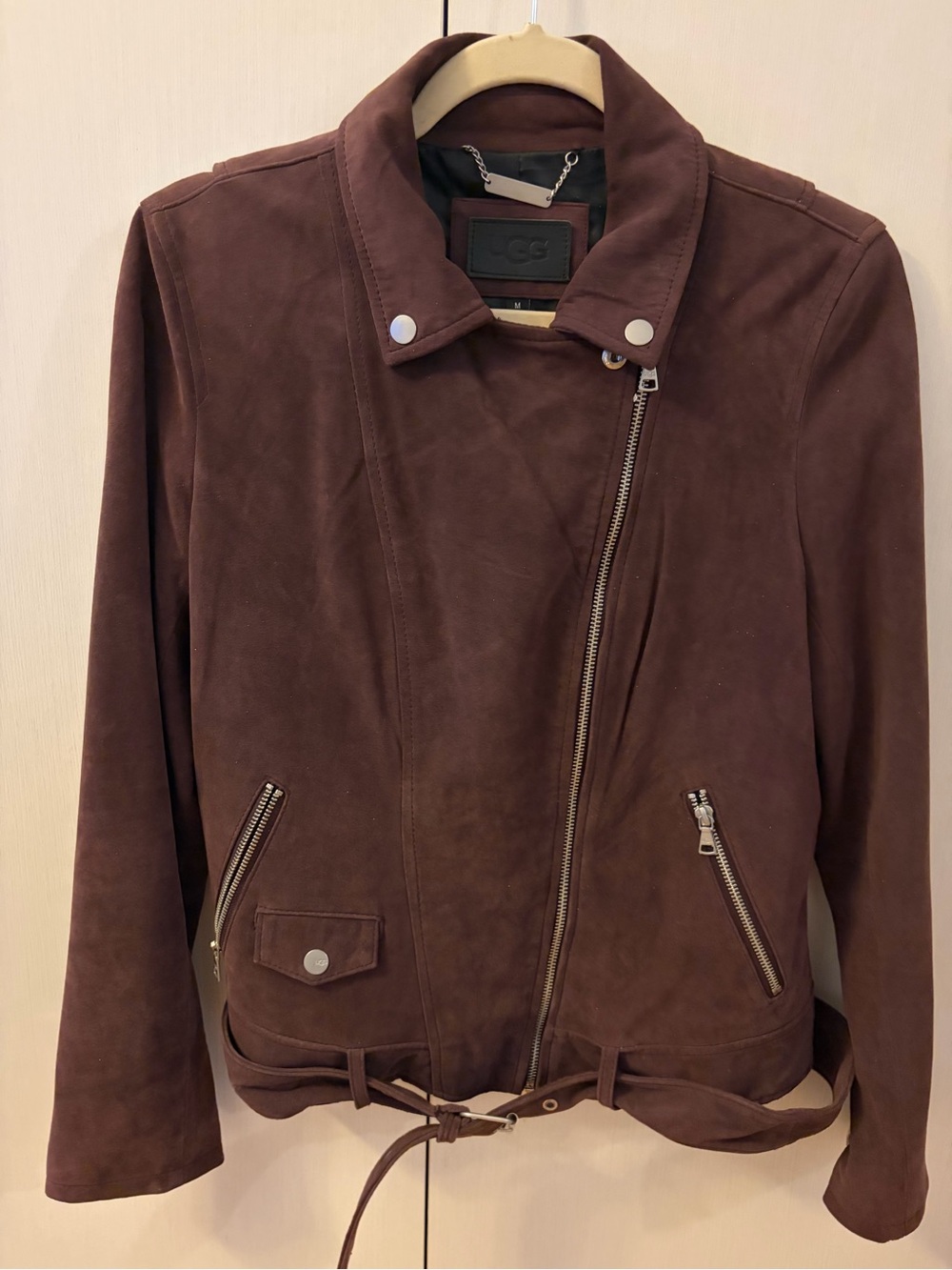 UGG Women's Suede Moto Jacket - Plum